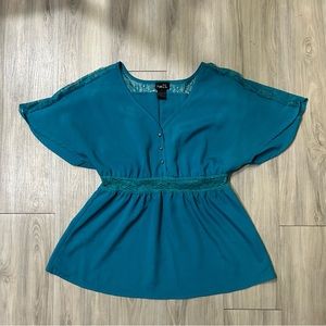 Rue21 Teal Blouse Large